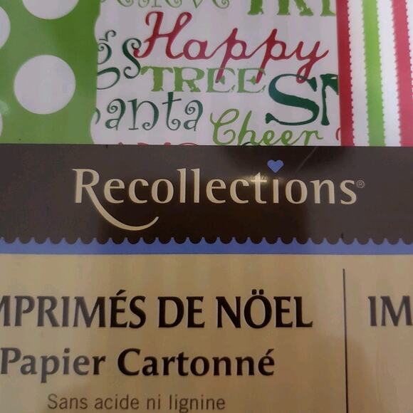 Recollections 8.5x11 Cardstock Paper Holiday Prints Acid Lignin Free New - Picture 5 of 6